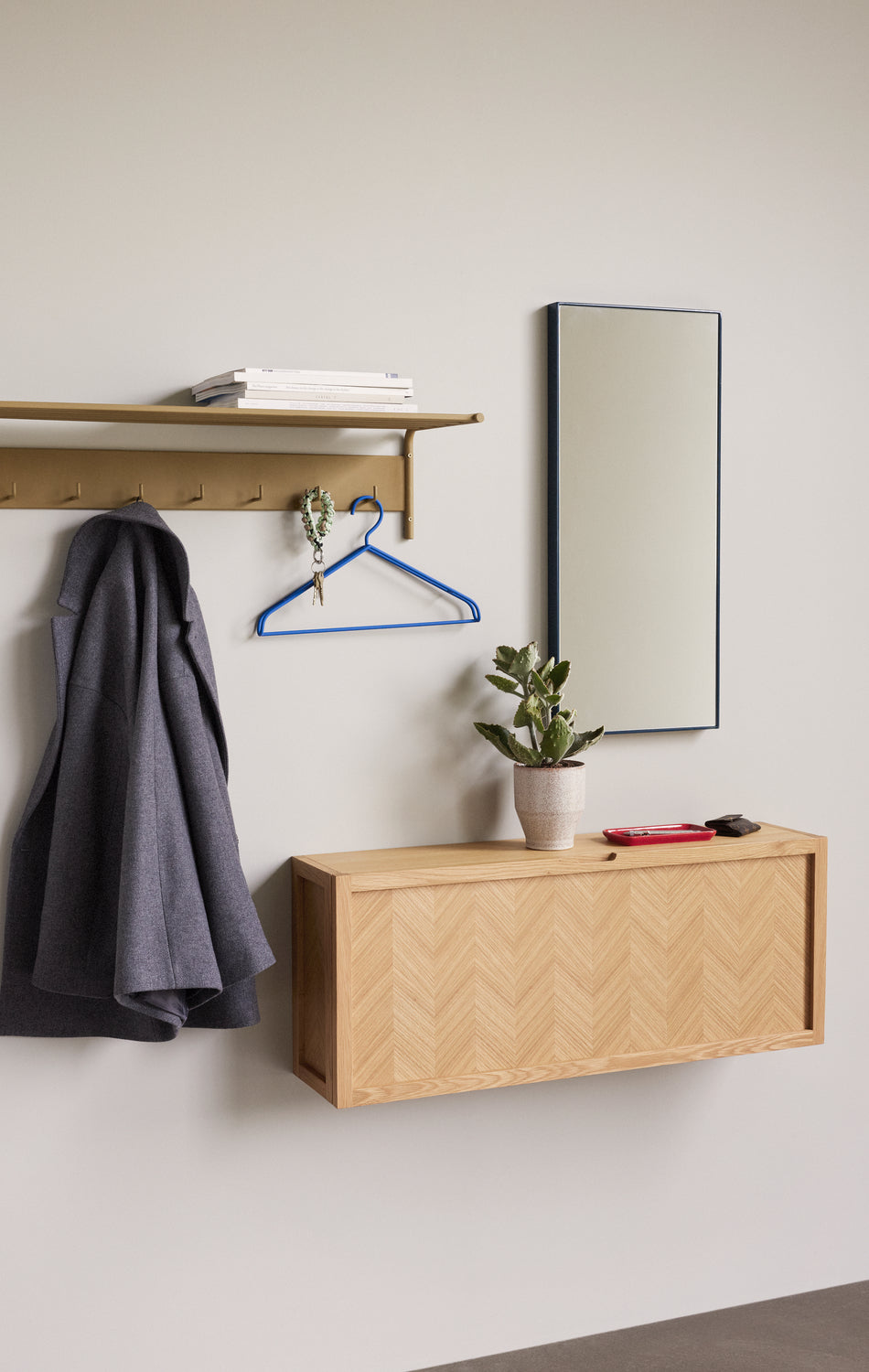 Fiskebein Skoskap Stort Natur - 100x25xh40cm
