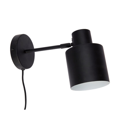 Sikringsvegglampe svart - 29x12xh17cm, E27/15W