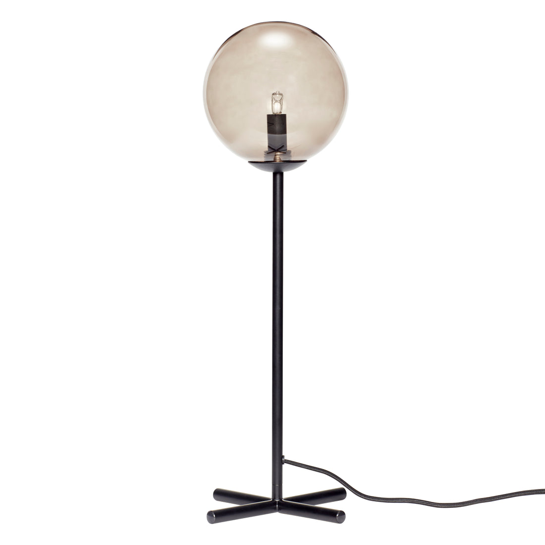 Champ Table Lamp Black/Smoke Color - Ø20XH50cm, G9/18W/LED 3W
