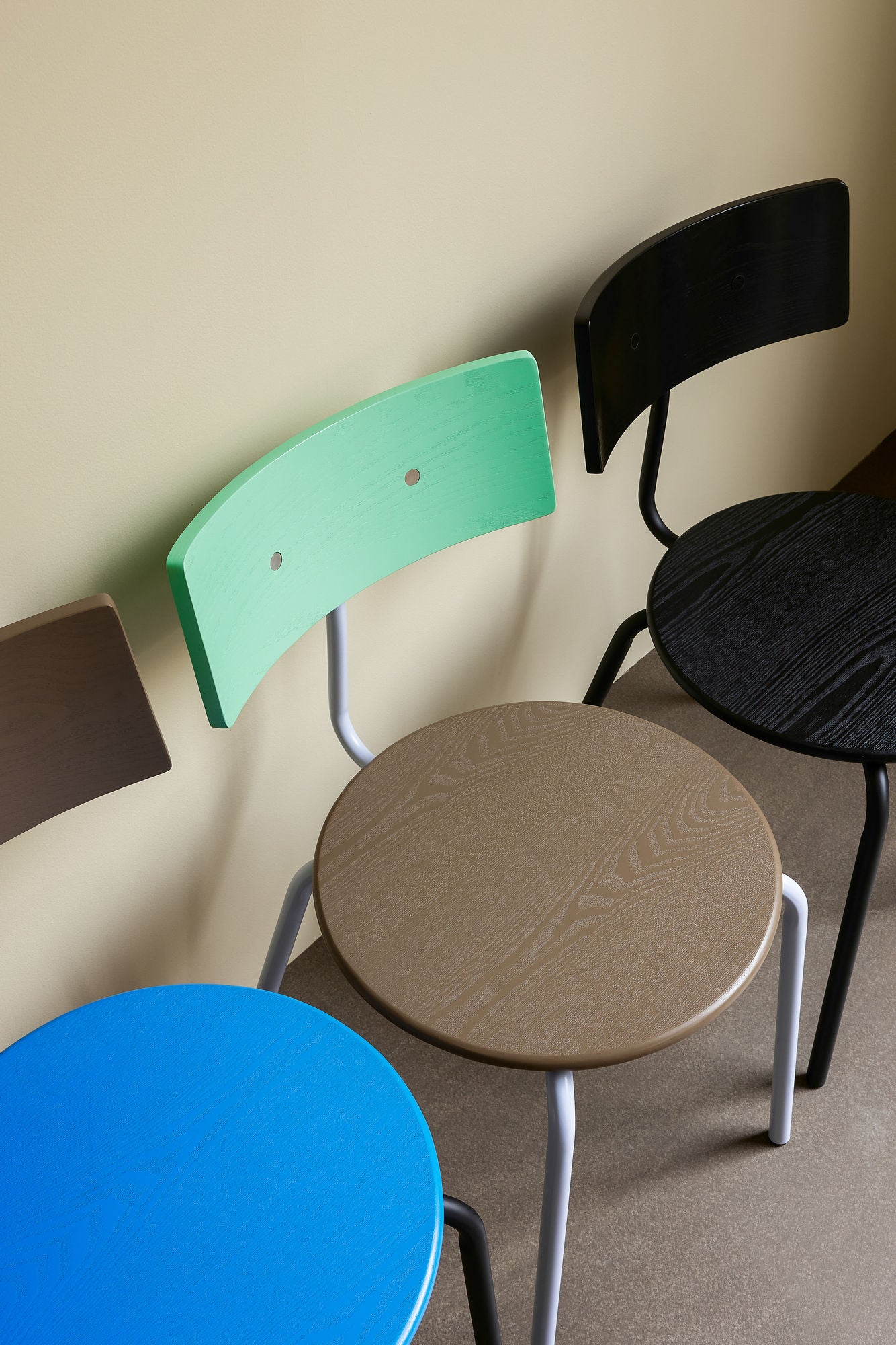 Hübsch Koi Dining Chair Blue/Brown/Black