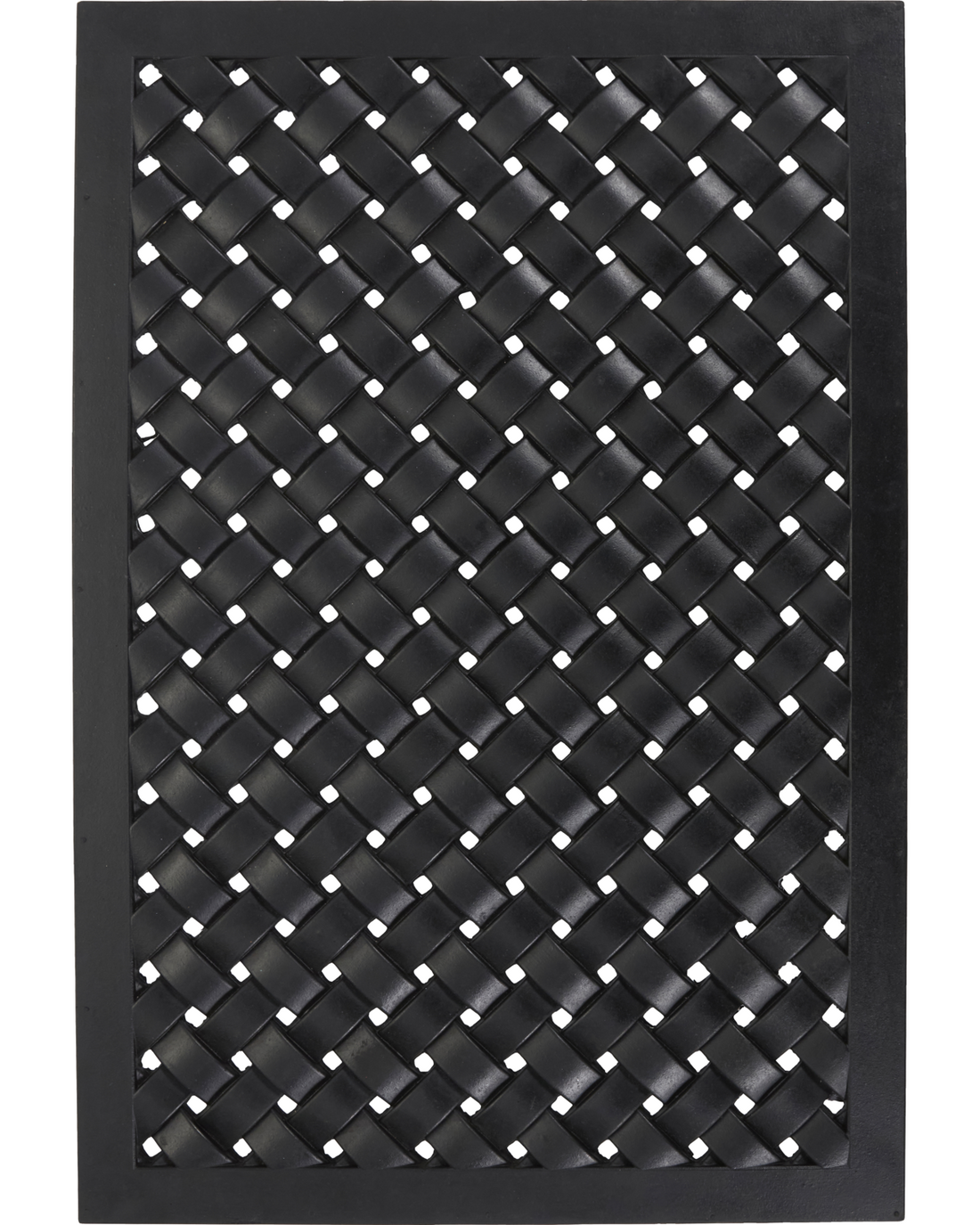Dørmatte, HDBraid, Sort 90x60 cm