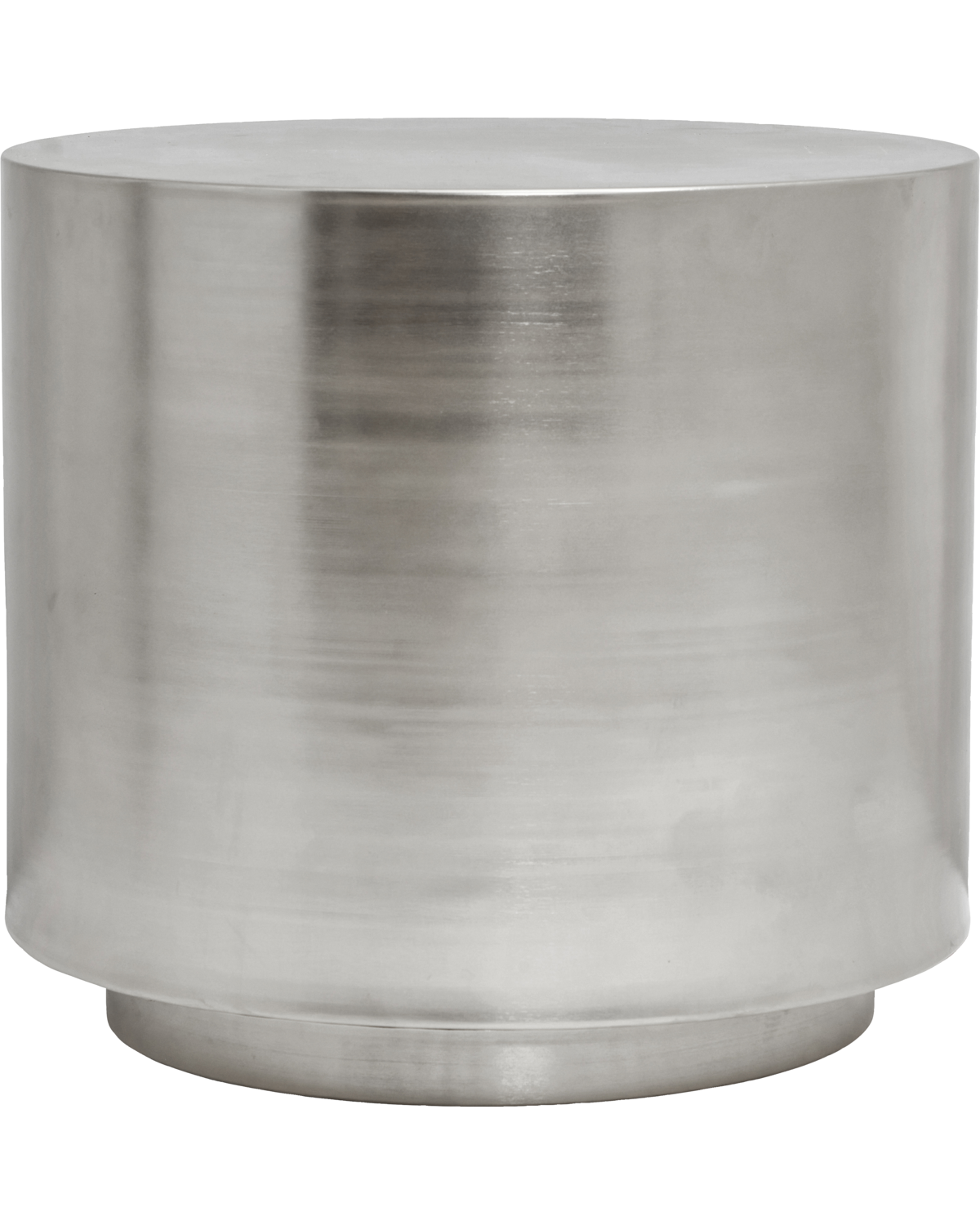 Salongbord, HDStep, børstet sølvfinish