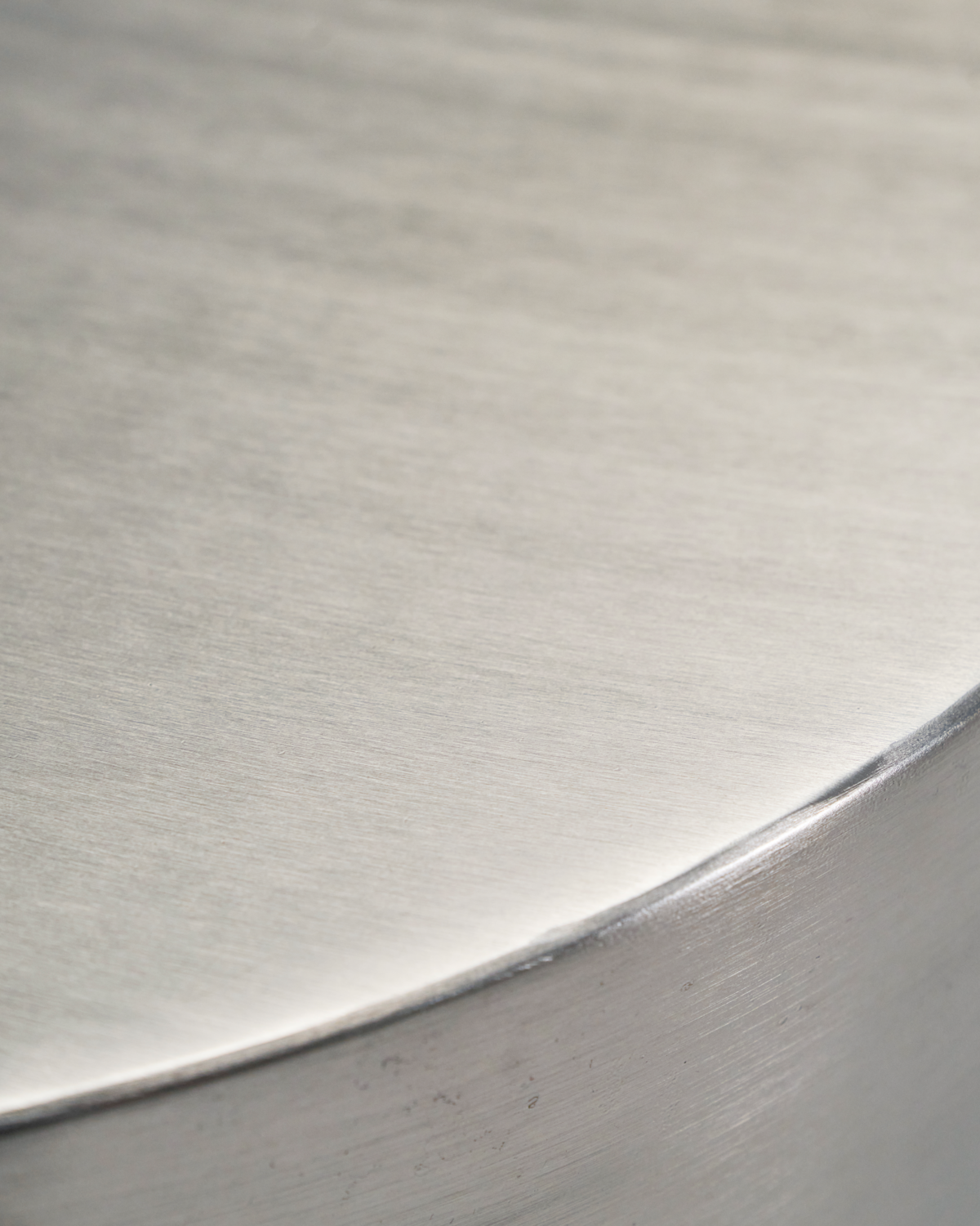 Salongbord, HDStep, børstet sølvfinish