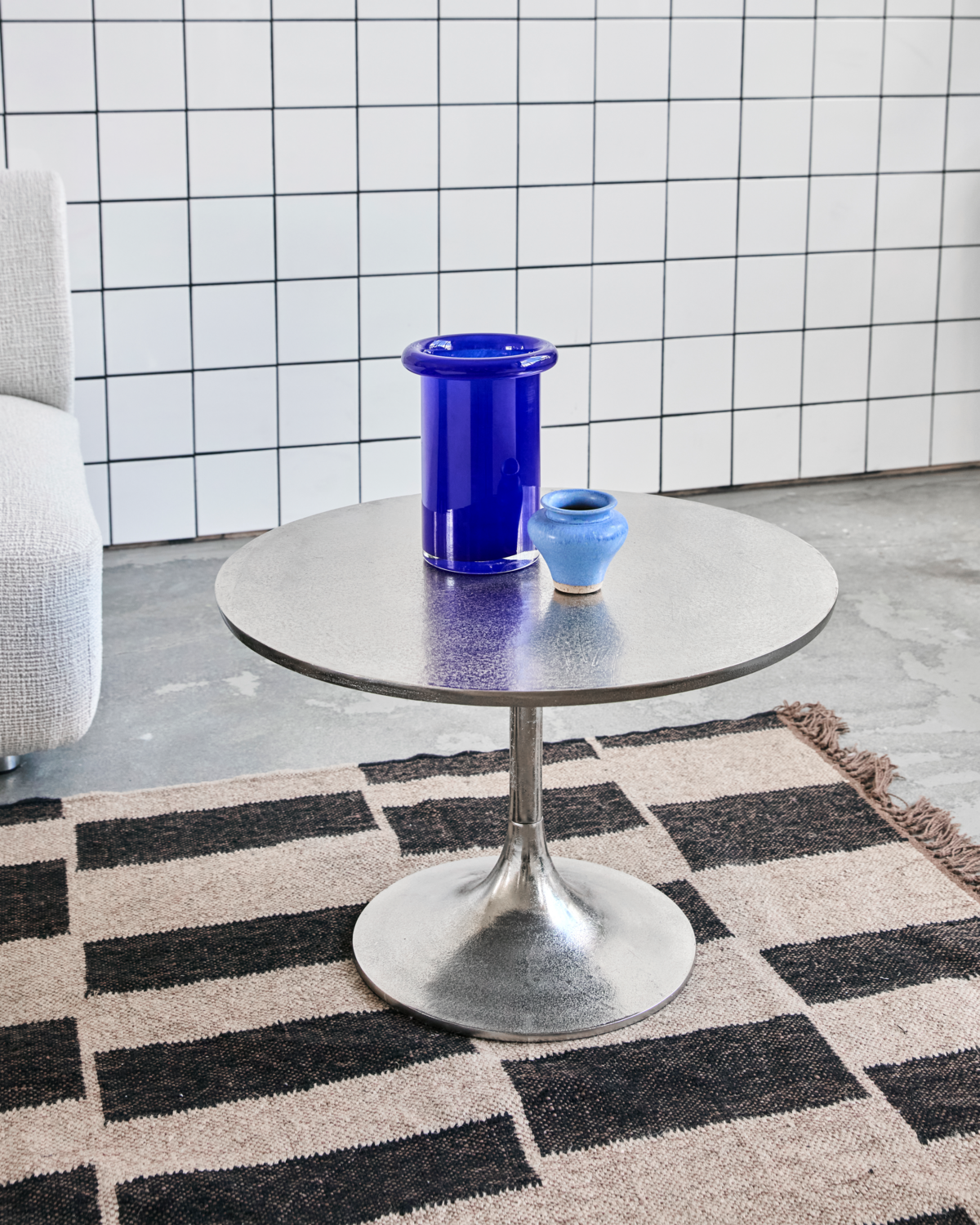 Salongbord, HDPan, sølvfinish