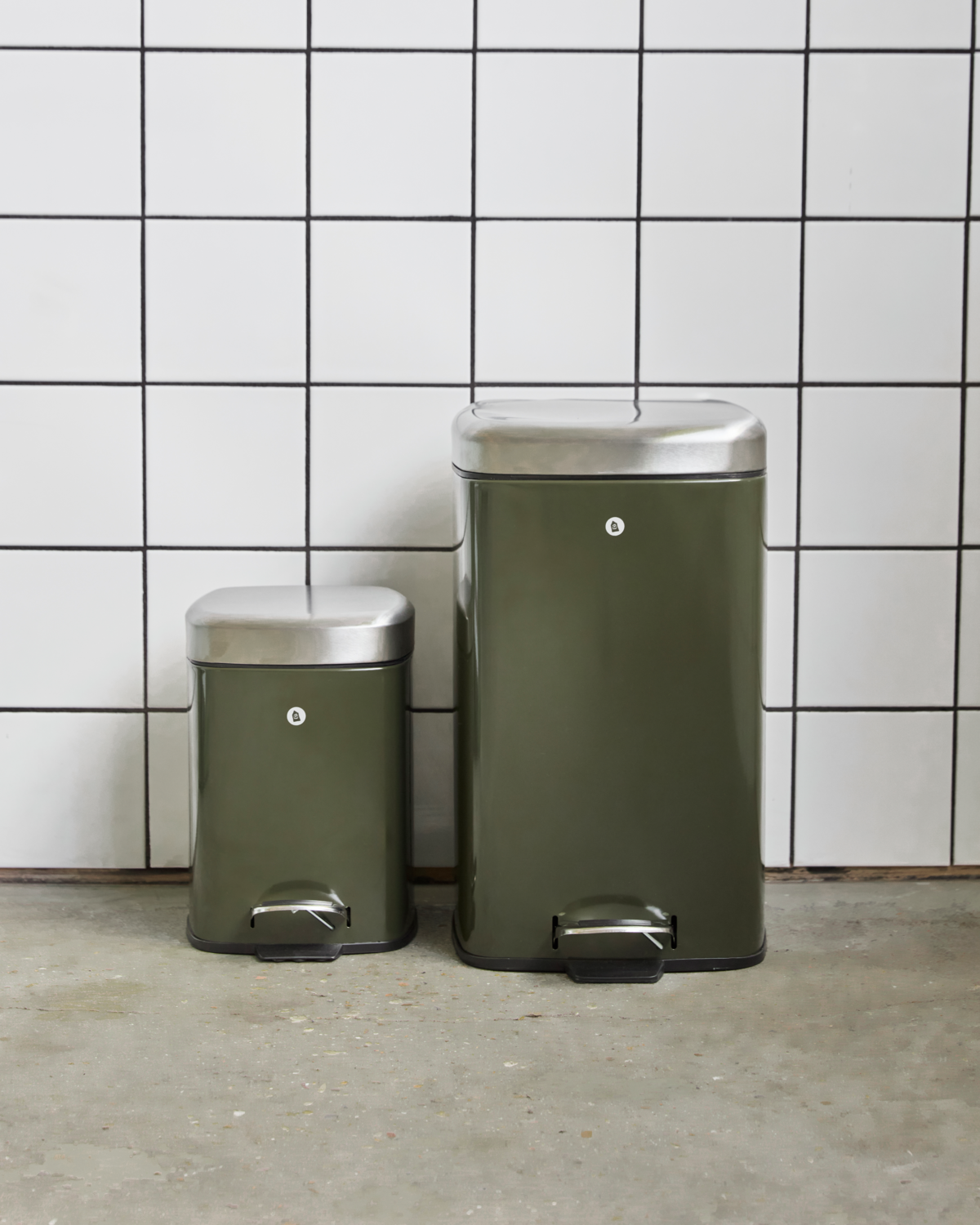 Søppelbøtte, HDBlack, Grønn