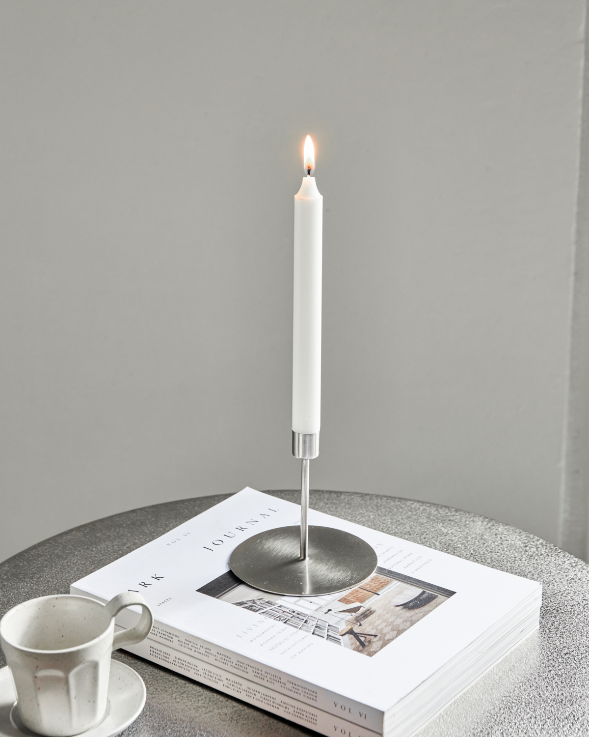 Lysestake, HDAnit, sølvfinish