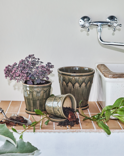 Blomsterpotte, HDCora, Grå