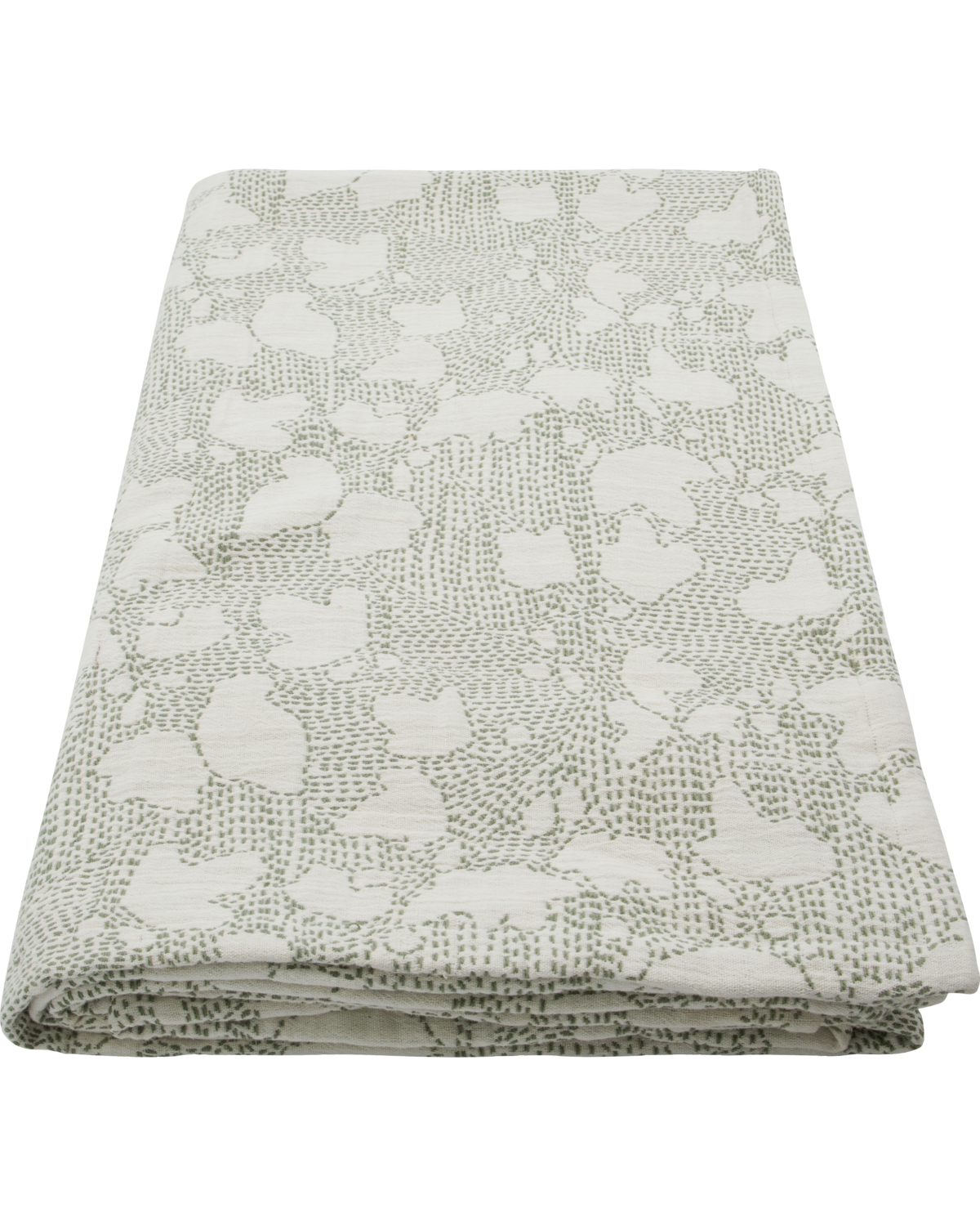 Sengeteppe, HDMori, off-white; Kakifarget