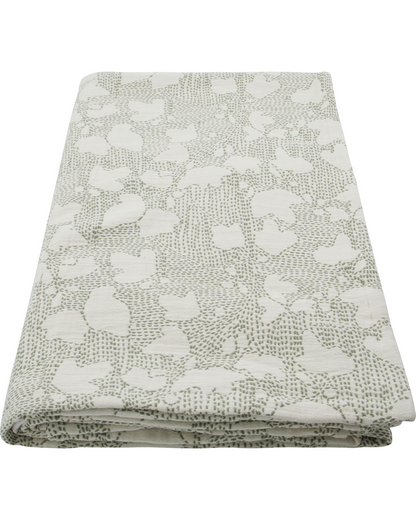 Sengeteppe, HDMori, off-white; Kakifarget