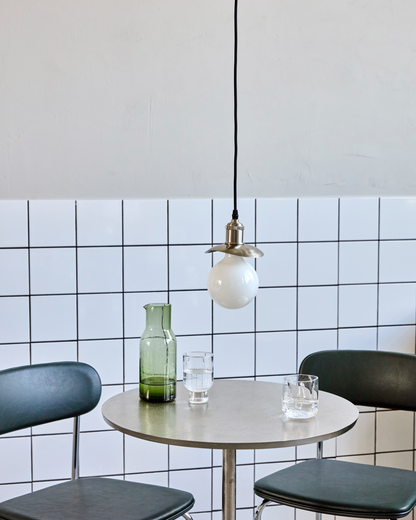 Lampeskjerm, HD-lue, børstet sølv