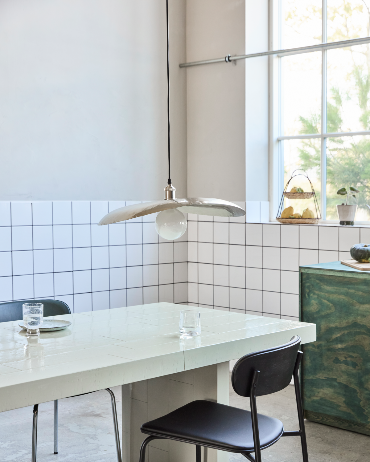 Lampeskjerm, HD-lue, børstet sølv