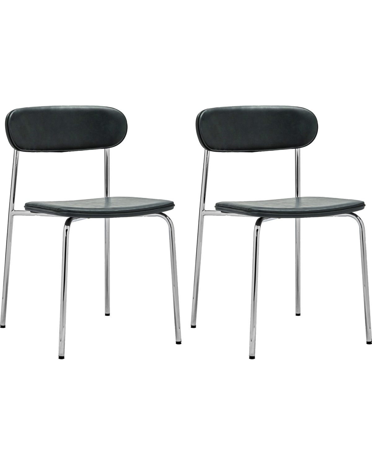 Stol, HDPova, Chrome; Mørk grønn