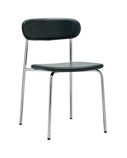 Stol, HDPova, Chrome; Mørk grønn