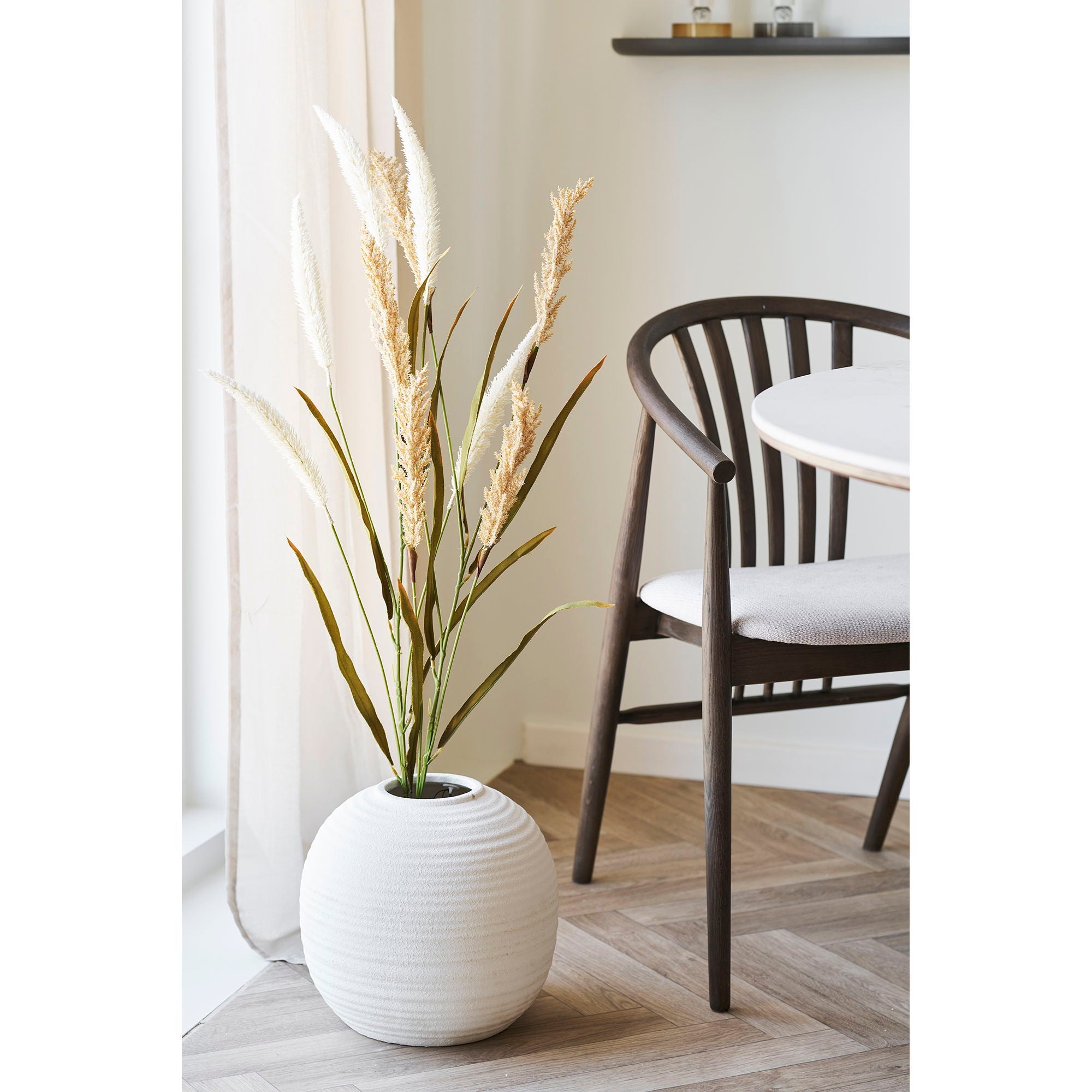 Deko gress - Deko gress, kunstig, beige/sand, 2 stilker, H: 130 cm