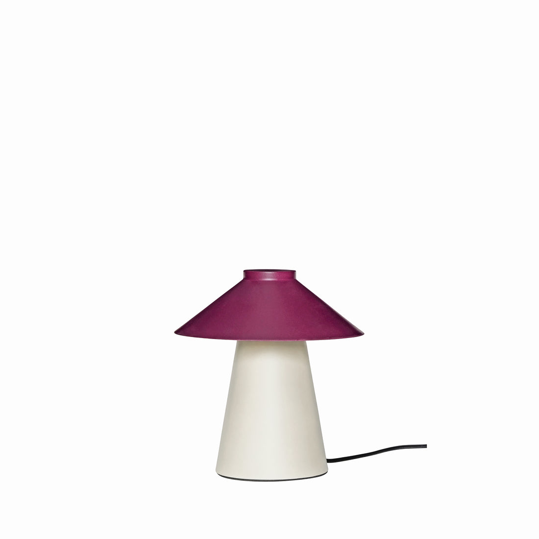 Hübsch Chipper Table Lamp Sand/Burgundy