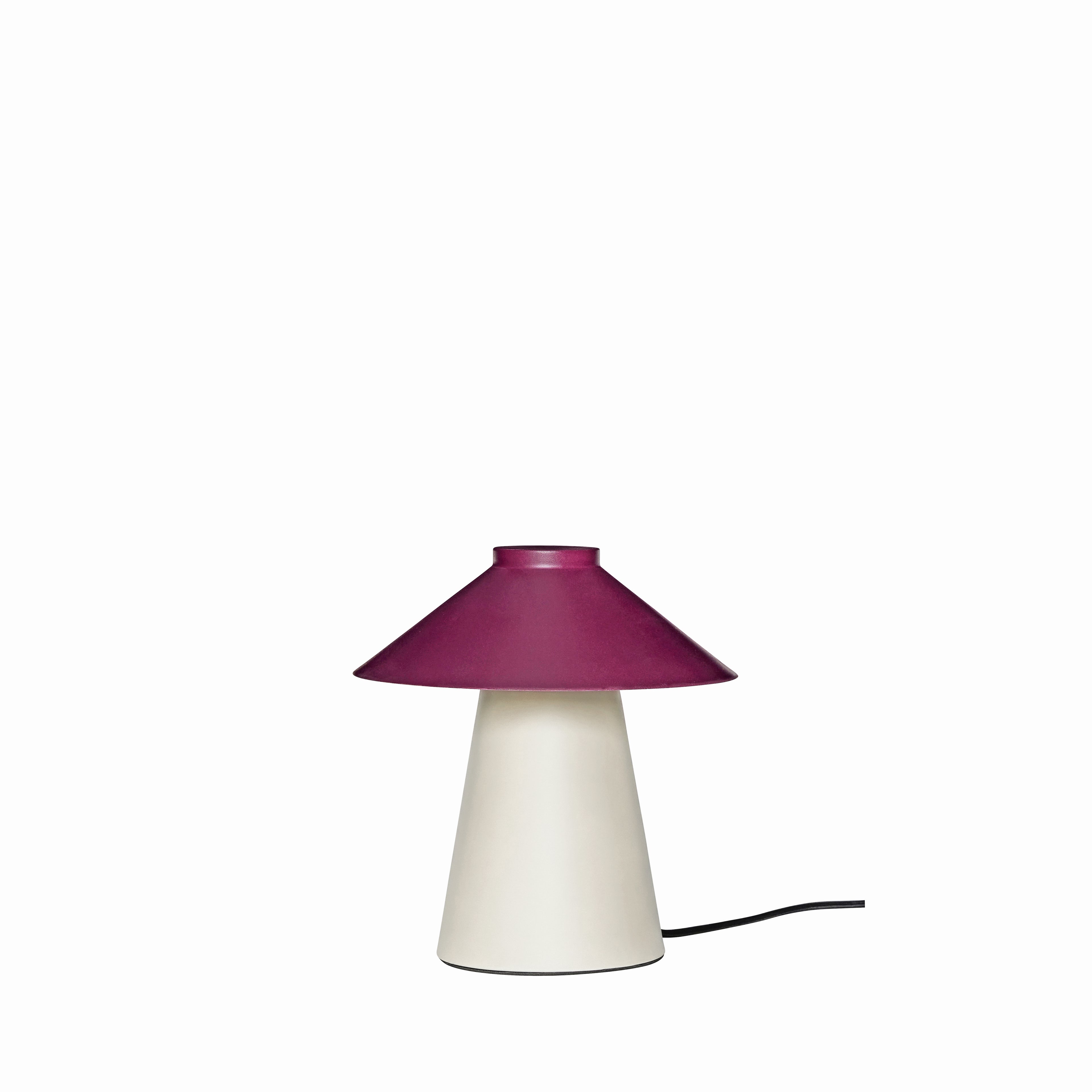 Hübsch Chipper Table Lamp Sand/Burgundy