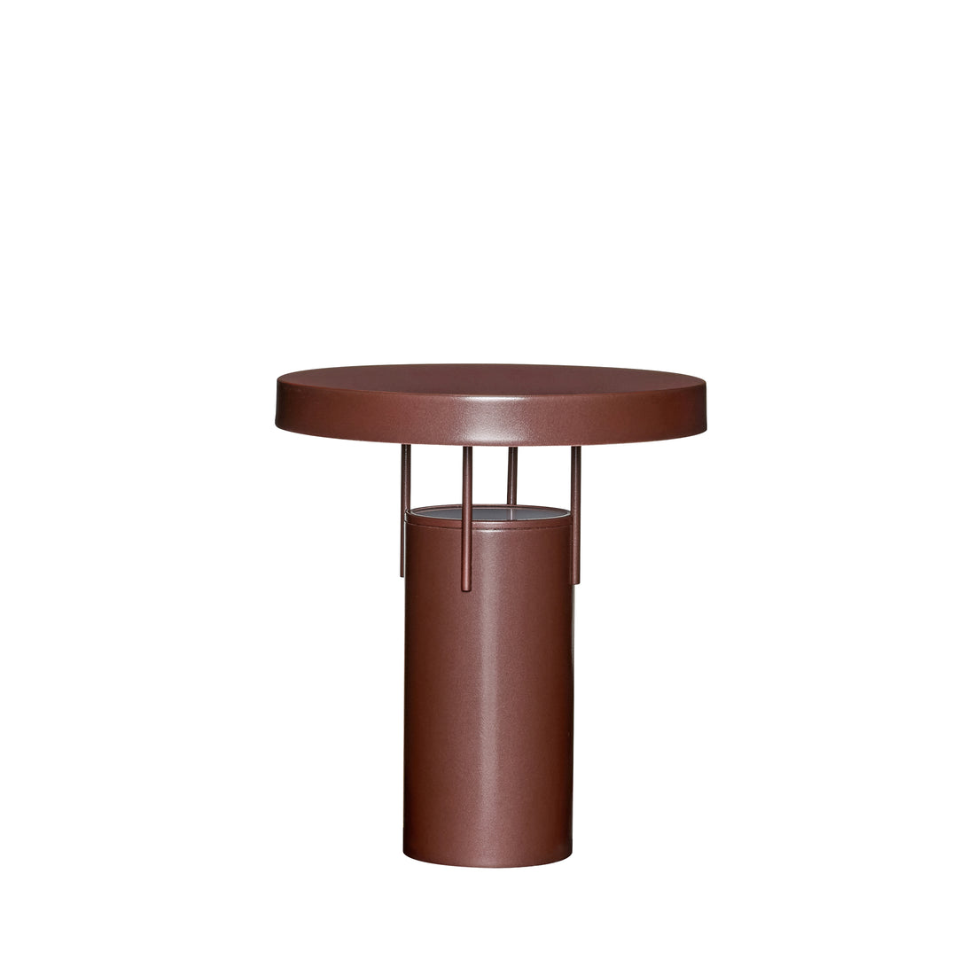 BringMe Bærbar Lampe Metallic Burgundy - ø25xh28cm