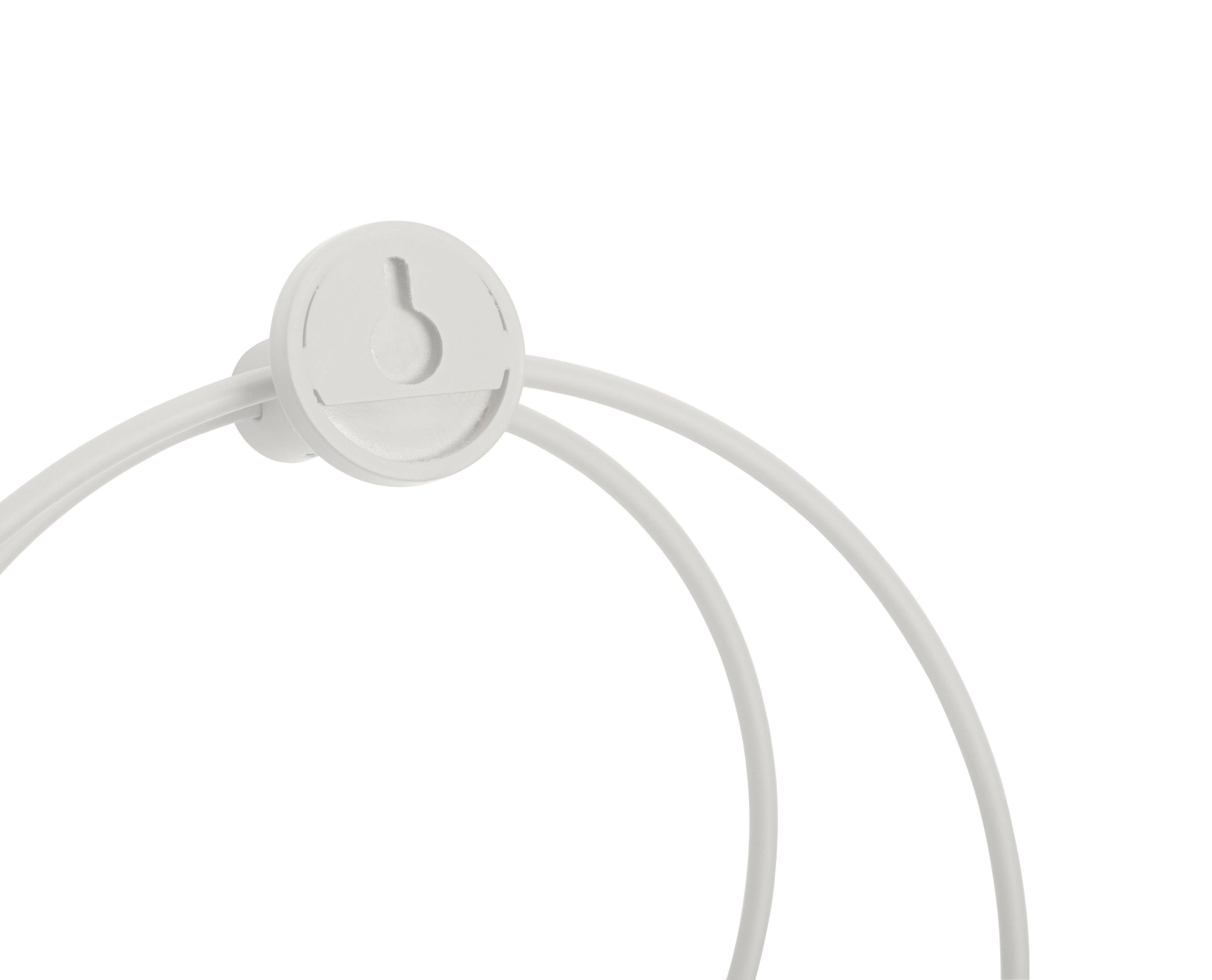 Løkke Håndkleholder Lys grå - 26x23cm