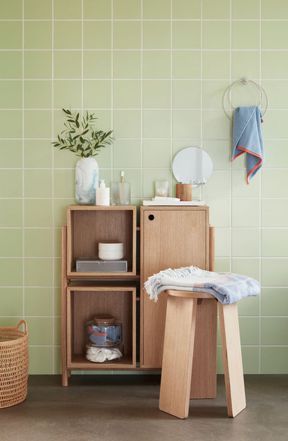 Vevingskurve natur (sett med 2) - Ø32XH36, Ø41XH42cm