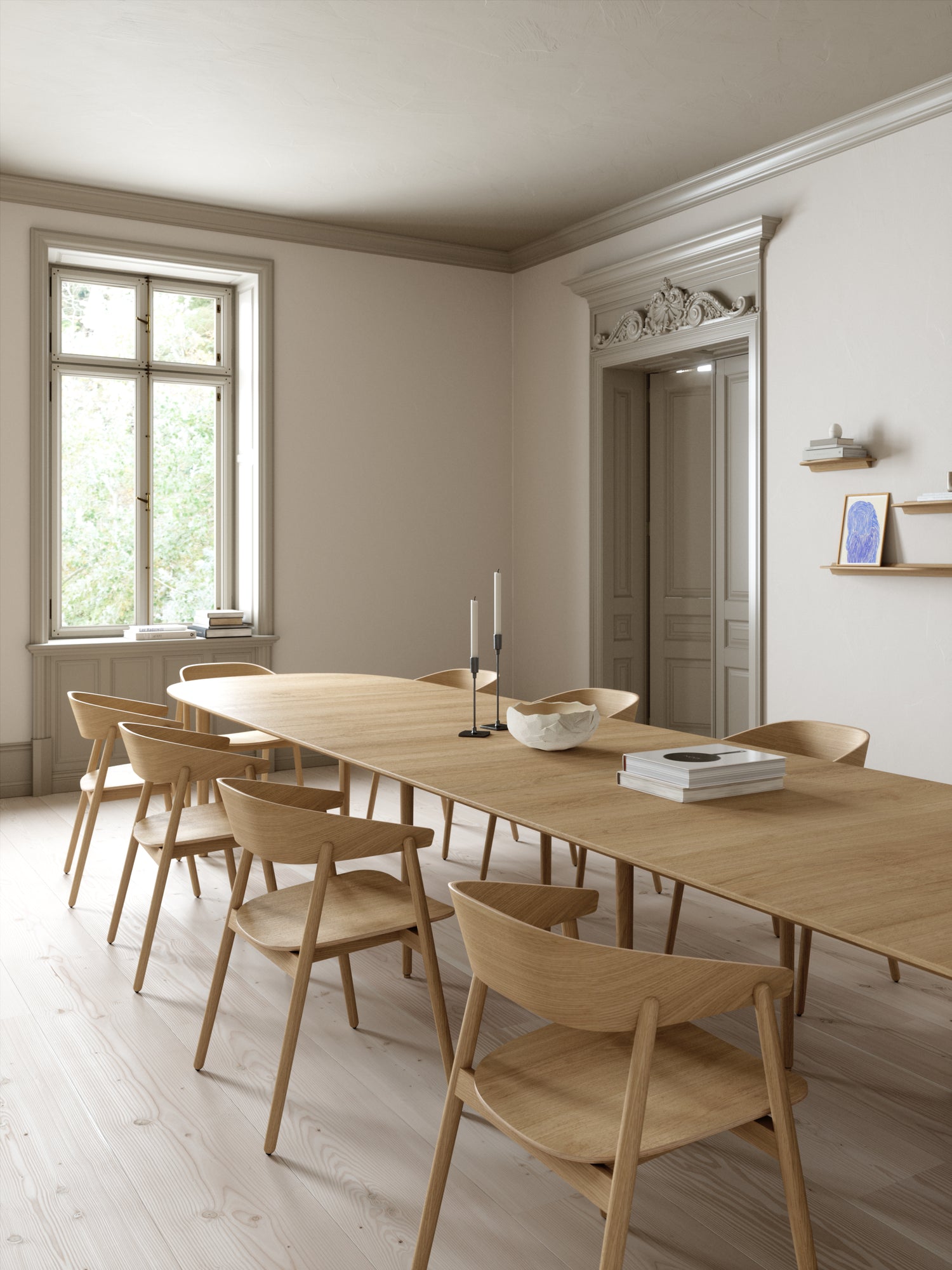 Andersen Classic 255-265 Pull-Out Table Oval