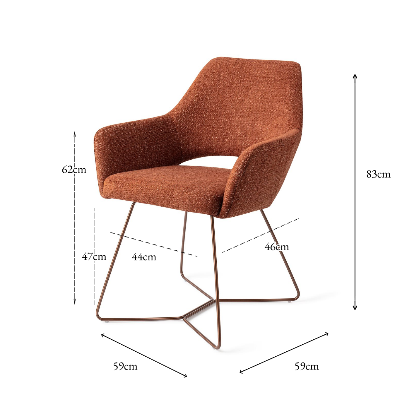 Yanai Dining Chair Tuscan Terra