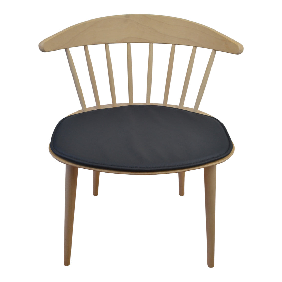 Luksuspute til høy J104 Stoler i - svart skinn