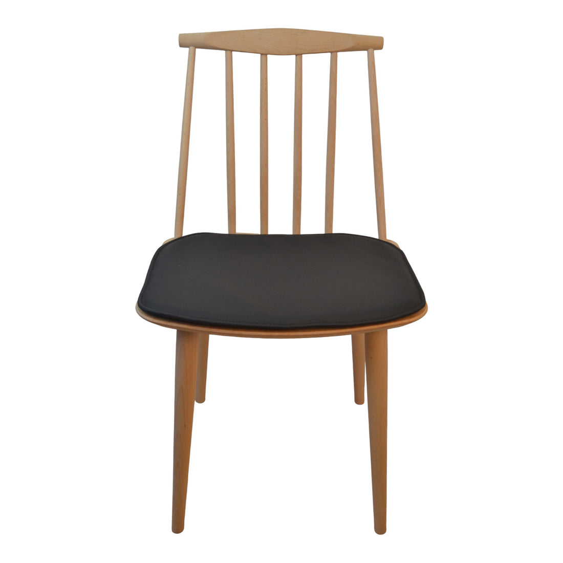 Luksuriøs svart skinnpute for høy J77 (FDB) Stolen