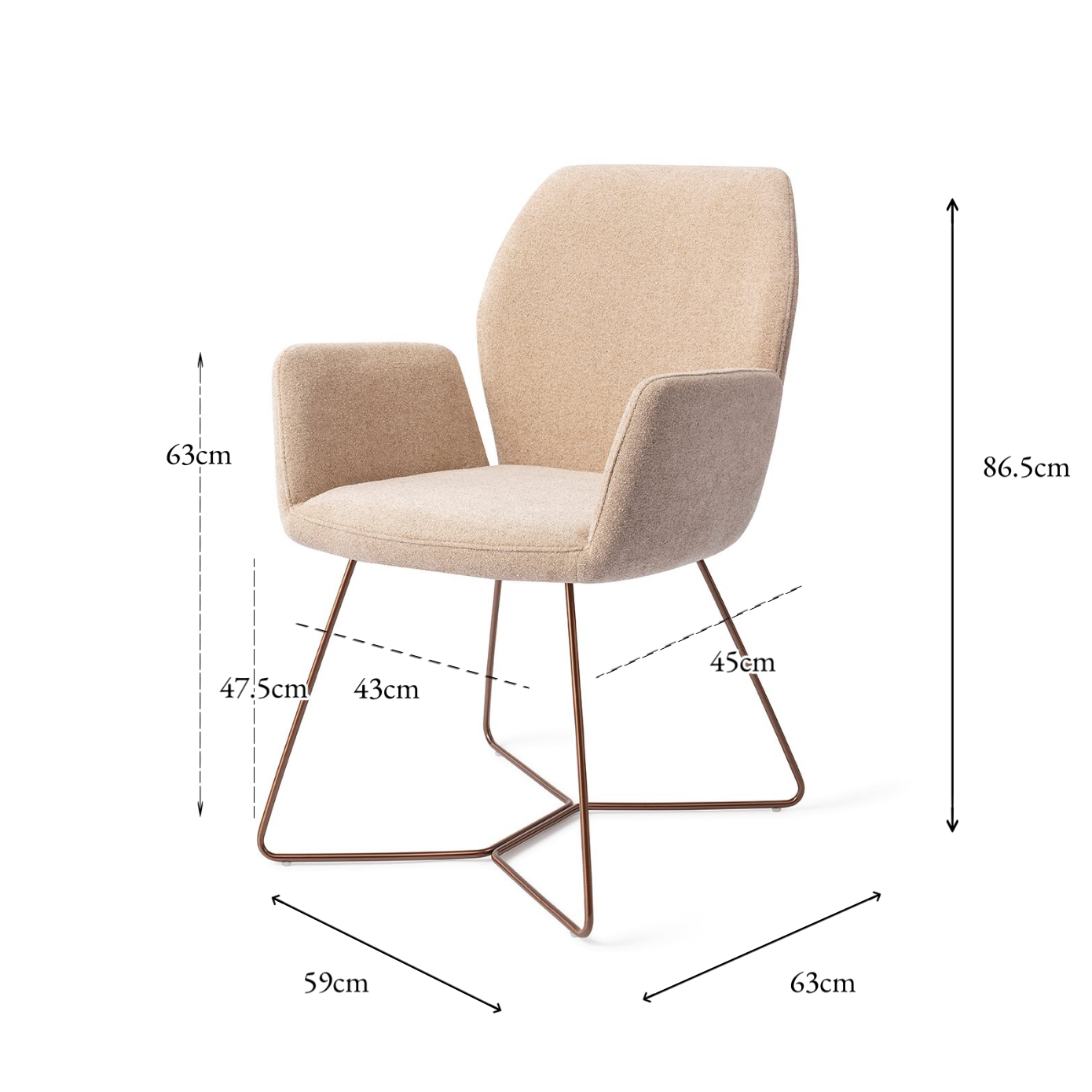 Misaki Dining Chair Funky Fudge