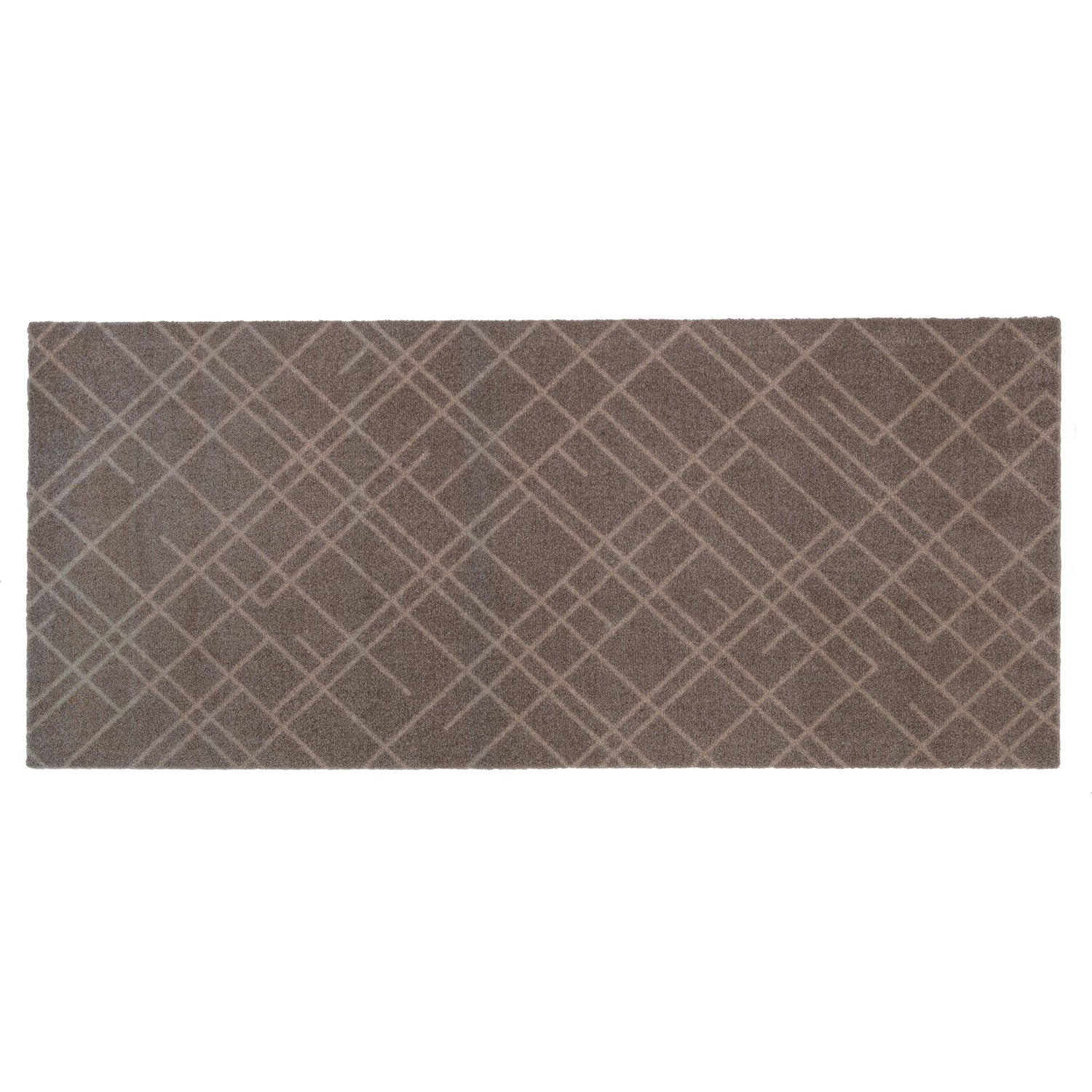 Gulvmatte 67 x 150 cm - Linjer/sand