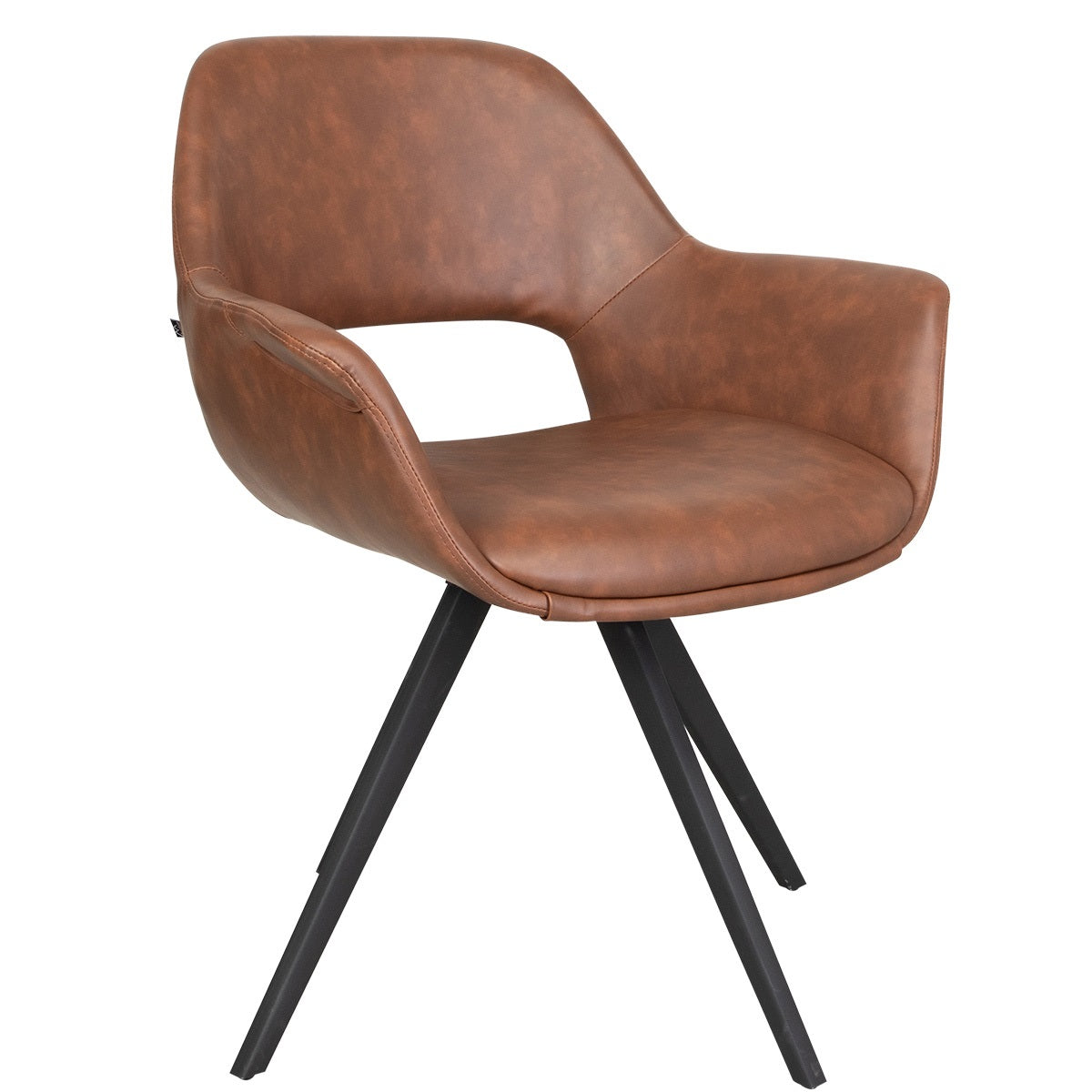 Spisebordstol Fenja Cognac Pu