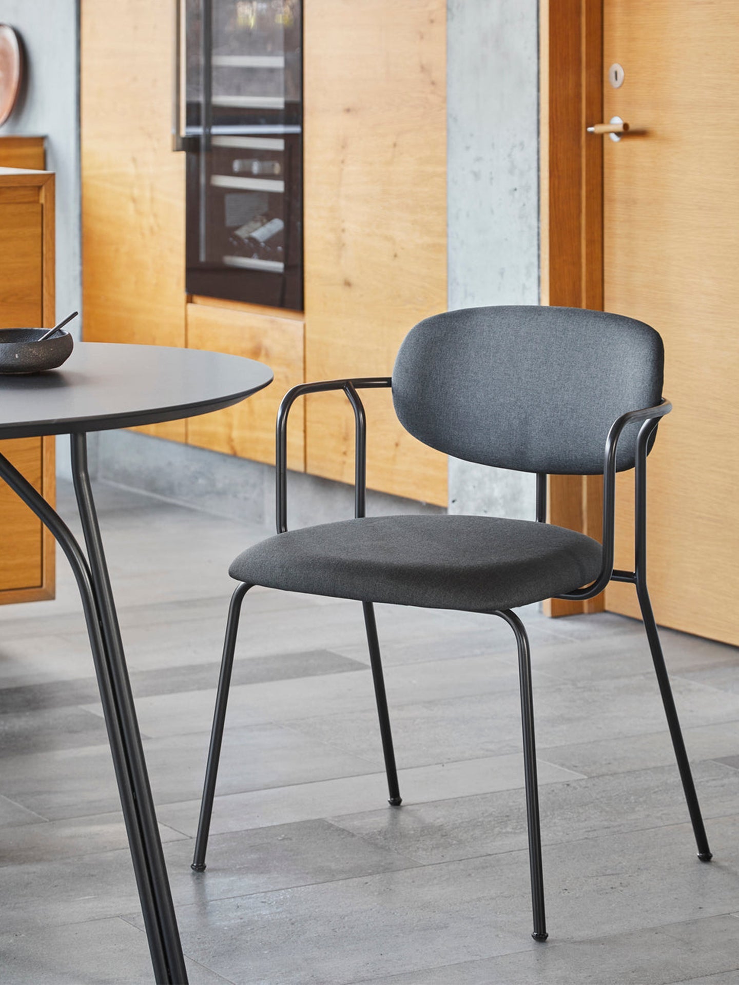 Ramme spisestuestol - Svart