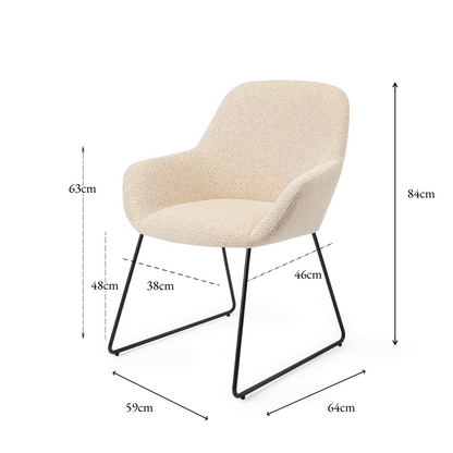 Kushi Dining Chair Trouty skjær