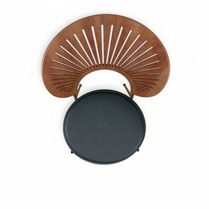 Luksuspute til Nanna Ditzel Trinidad stolen i - svart skinn