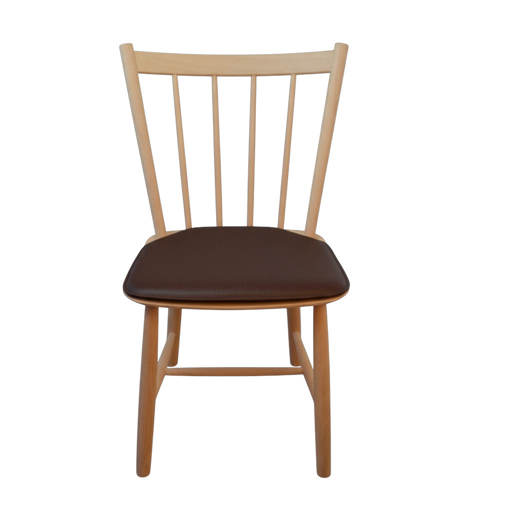 Pute til Hay J41 -stolen i - mørkebrunt skinn