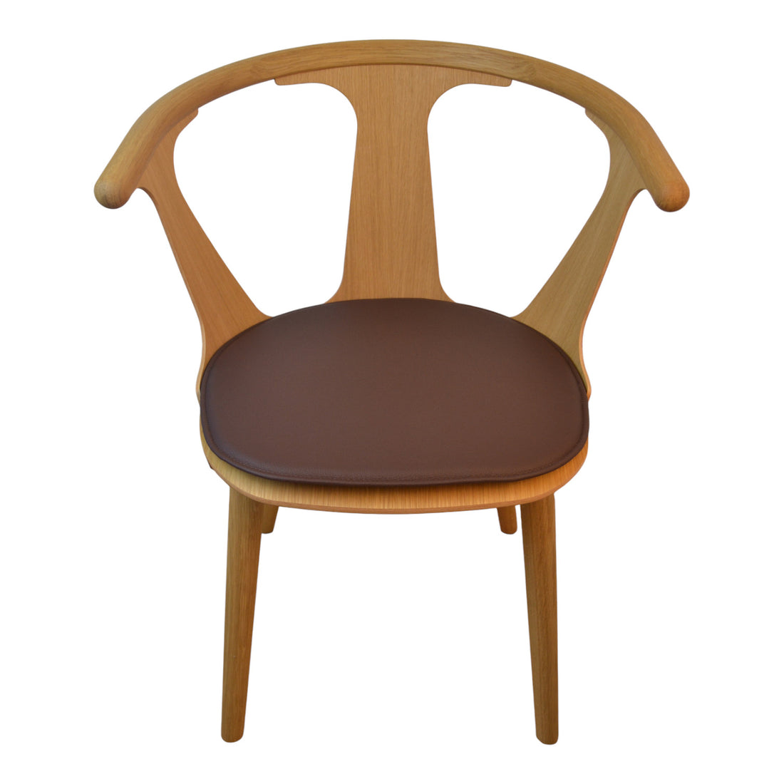 Luksuspute til og tradisjon SK1 mellom stol i - mørkebrunt skinn