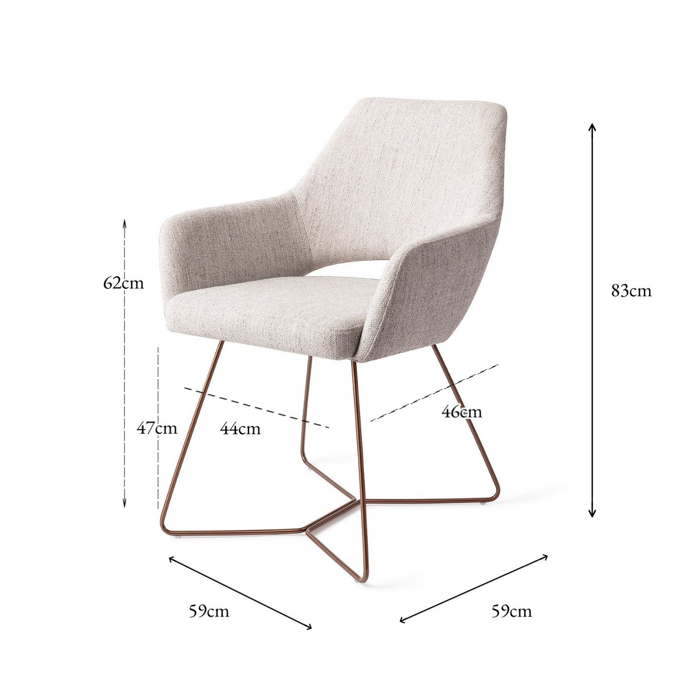 Yanai Dining Chair Pigeon