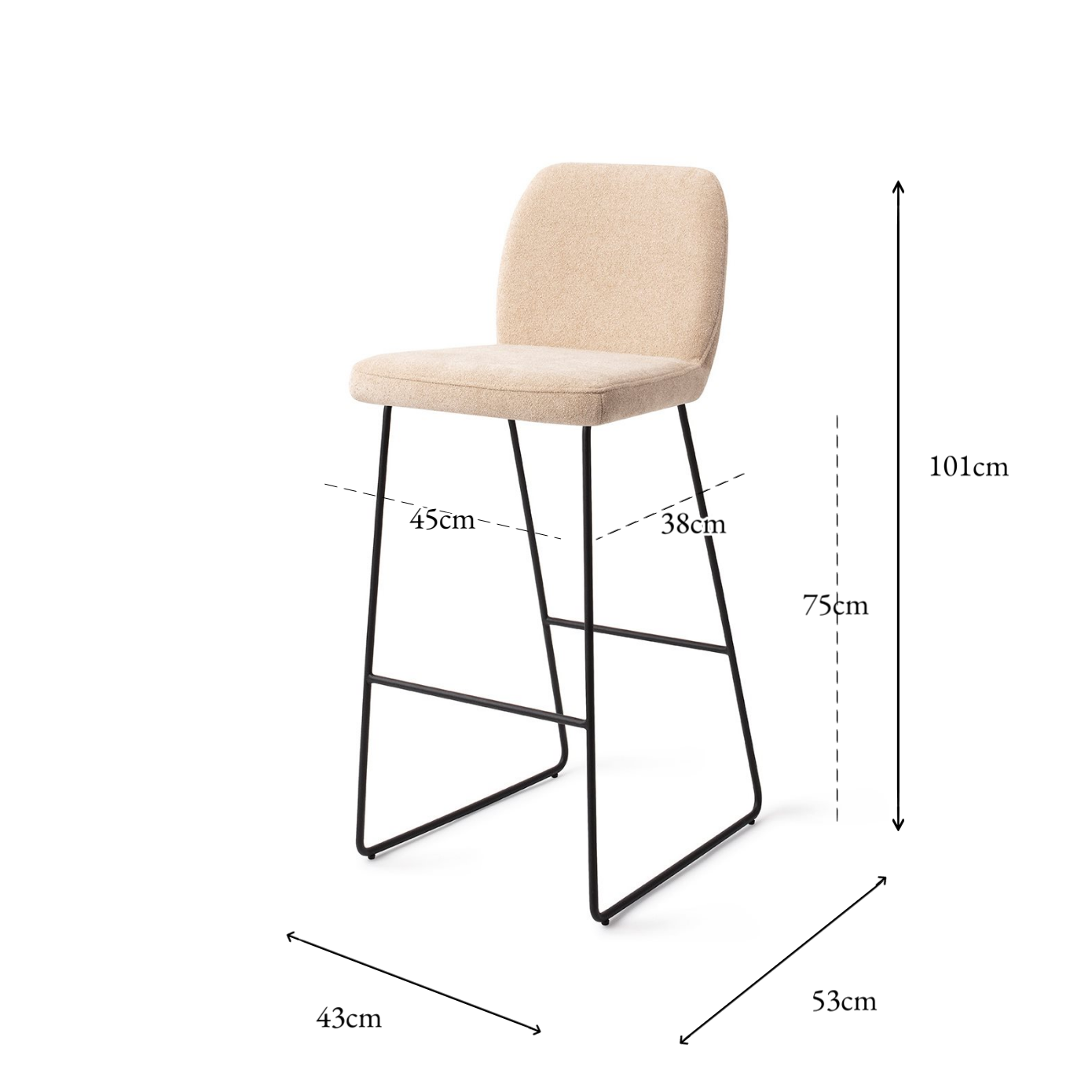 Ikata Bar Chair Funky Fudge