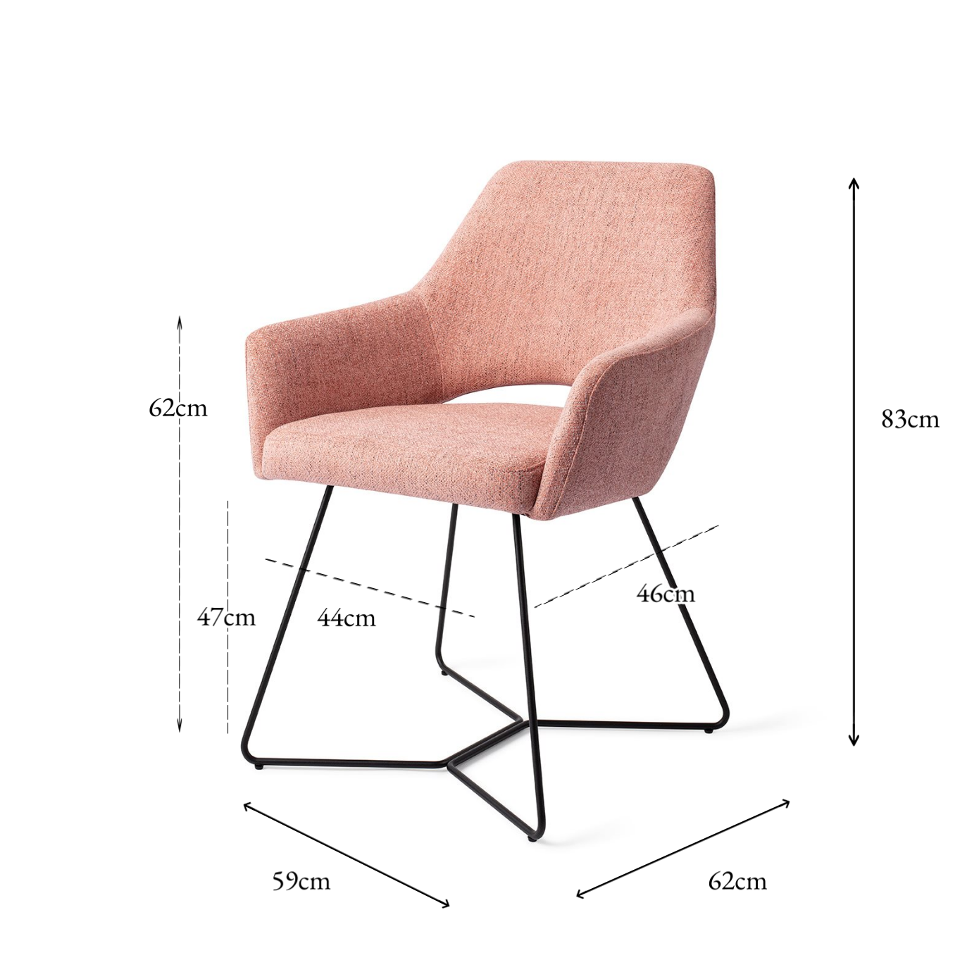 Yanai spisestol rosa punch