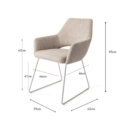 Yanai Dining Chair Biscuit Beach