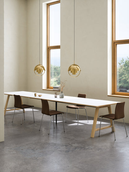 T11 Pull -out Table White Laminat - Mat (Crystal White)