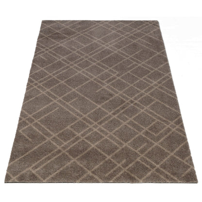 Gulvmatte 67 x 120 cm - Linjer/sand