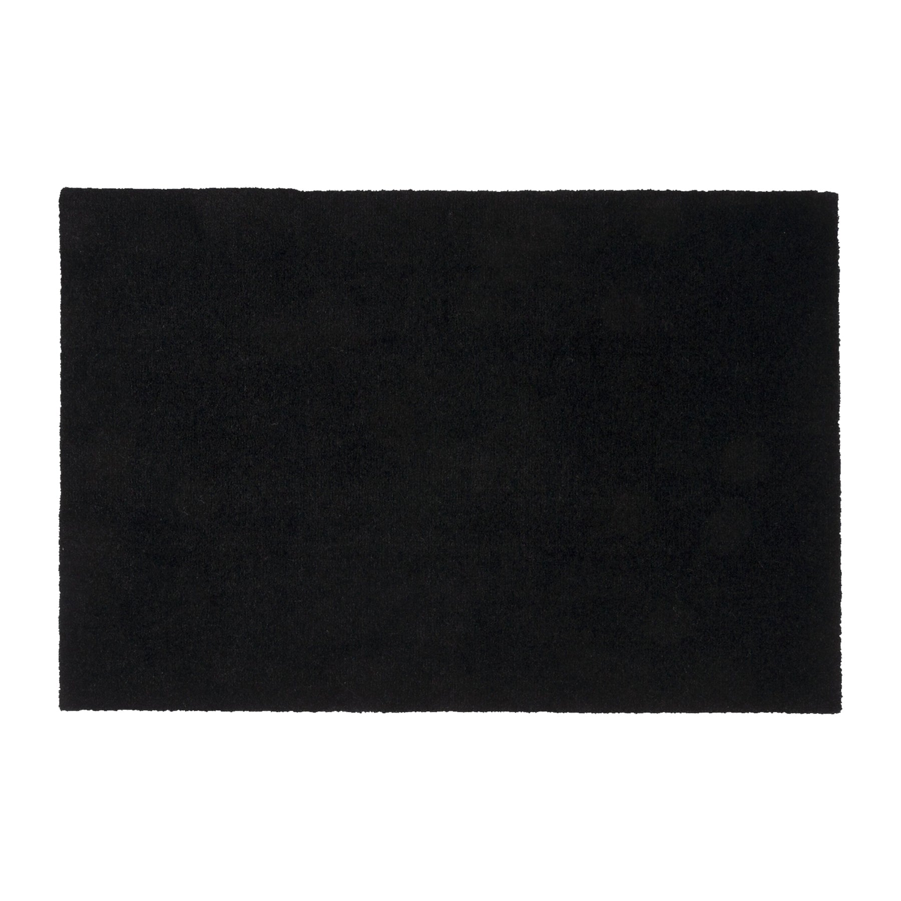 Gulvmatte 60 x 90 cm - uni farge/svart