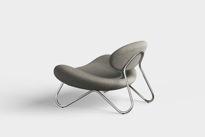 Meadow Lounge Chair - Varm grå/krom