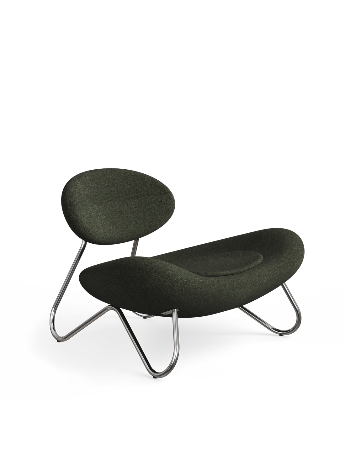 Meadow Lounge Chair - Furu/Krom