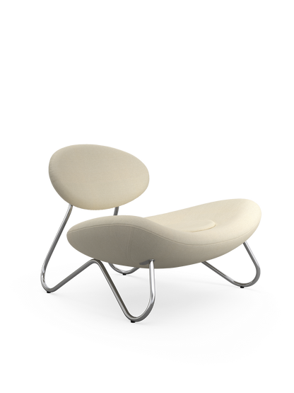 Meadow Lounge Chair - Hvit/Krom