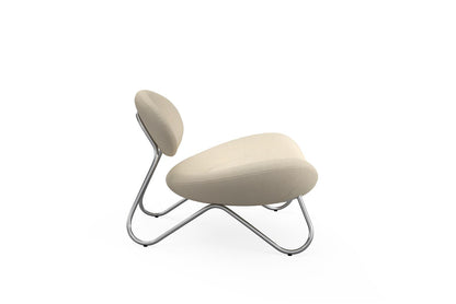 Meadow Lounge Chair - Hvit/Krom