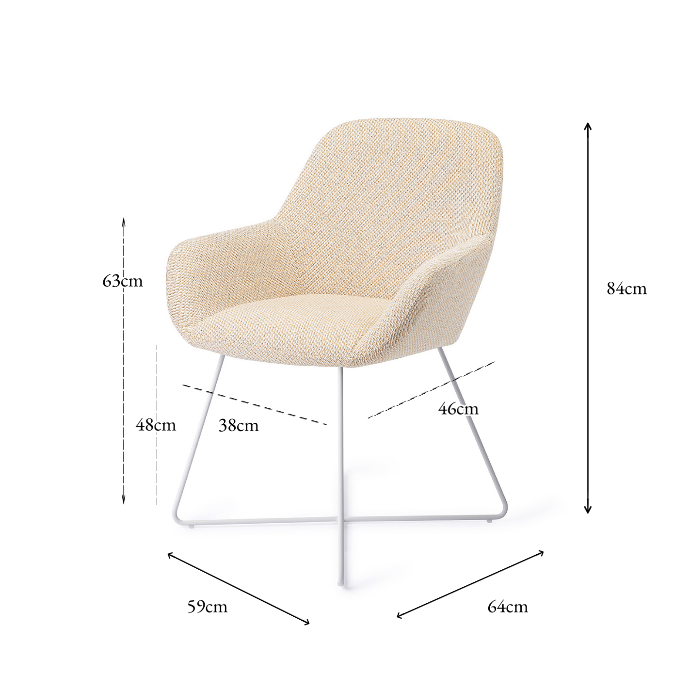 Kushi Dining Chair Trouty skjær