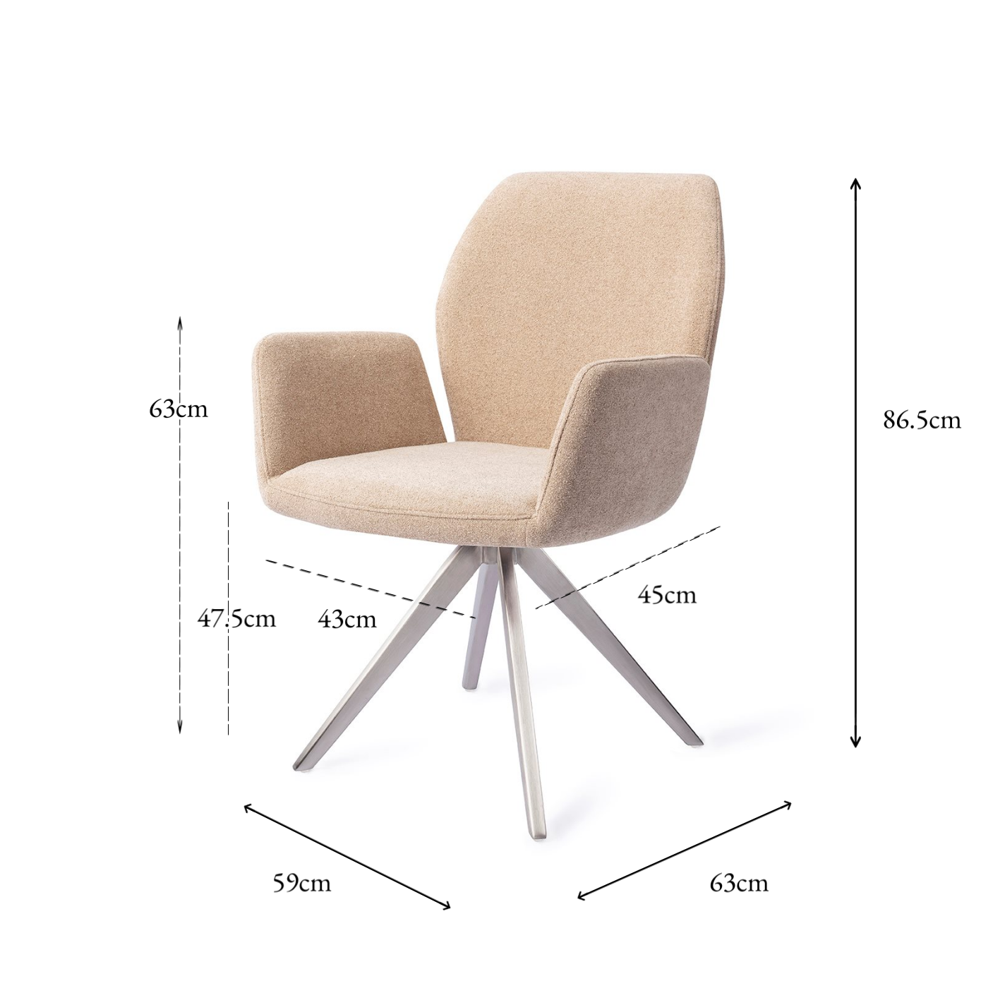 Misaki Dining Chair Funky Fudge