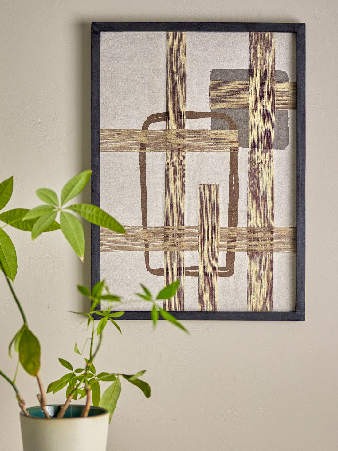 Bloomingville bie veggdekorasjon, brun, bomull