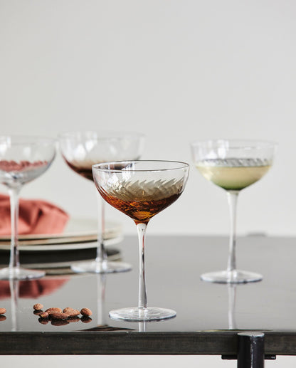 Garo Cocktail Glass - H18 cm - klart glass